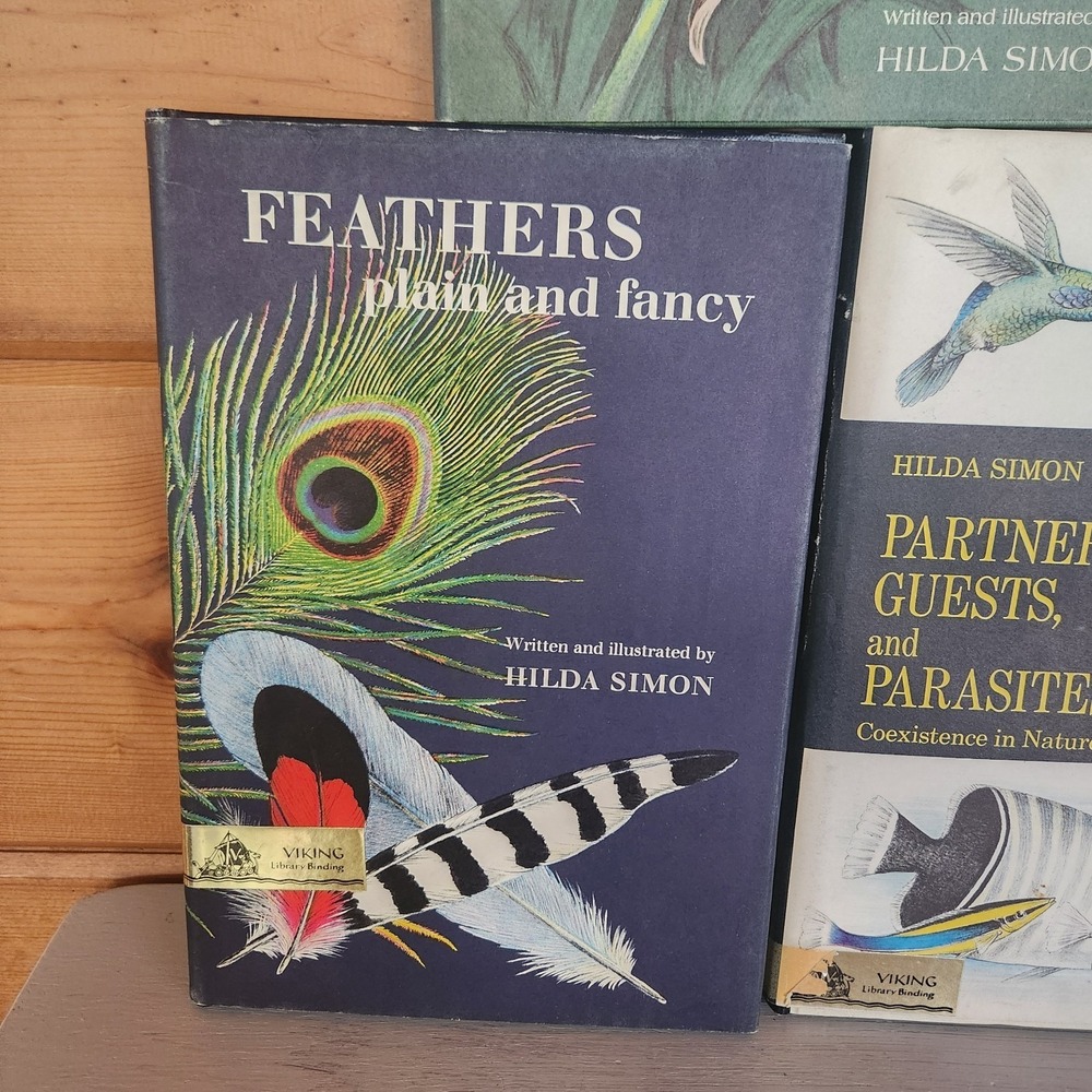 Bundle of 3 vintage Hilda Simon art science books Insects Feathers Parasites‎ - Picture 4 of 12
